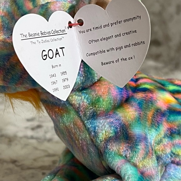 Zodiac the Goat Beanie Babies Collection TY
Beanie baby has been in storage. - Picture 6 of 15